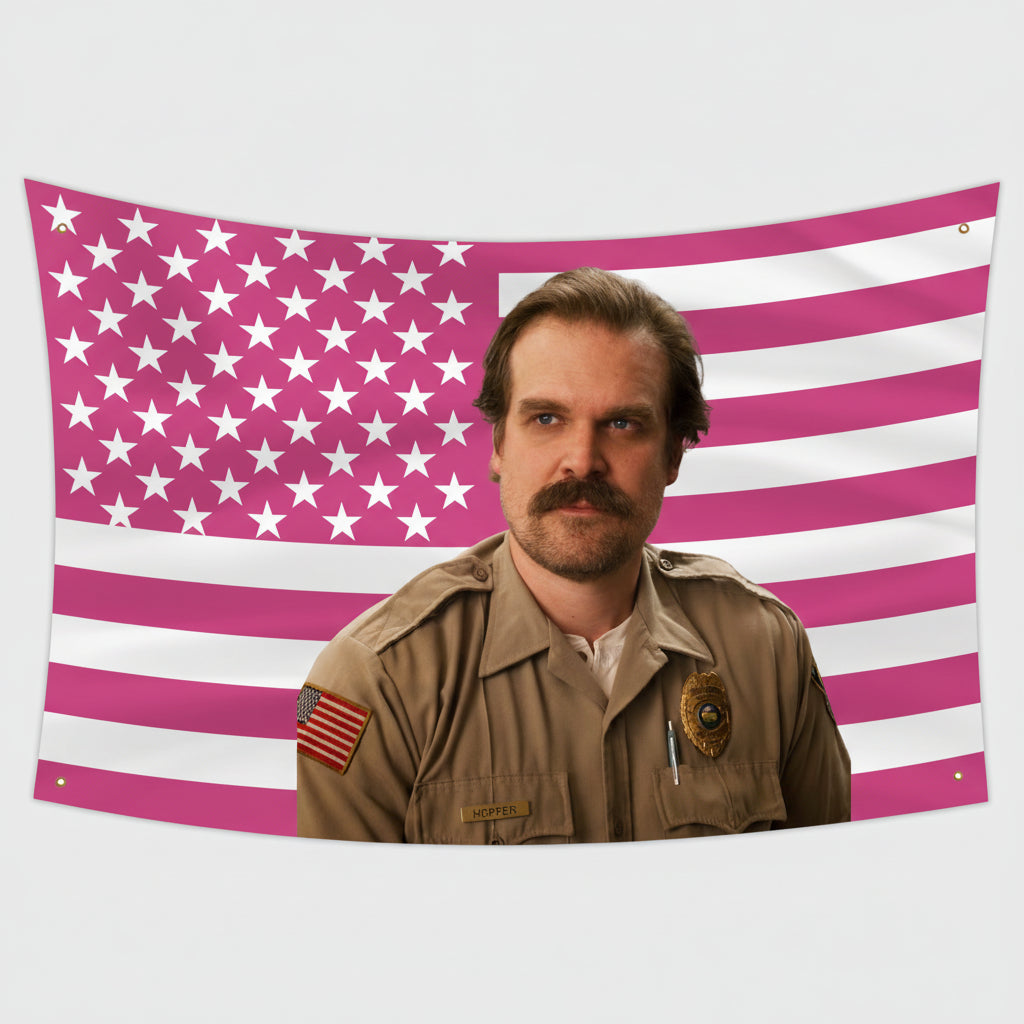 Jim Hopper Pink American Flag