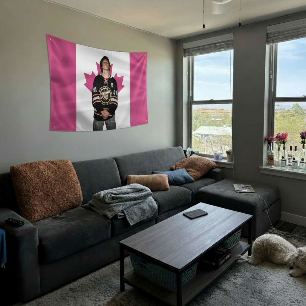 Heated Rivalry Ilya Pink Canadian Flag