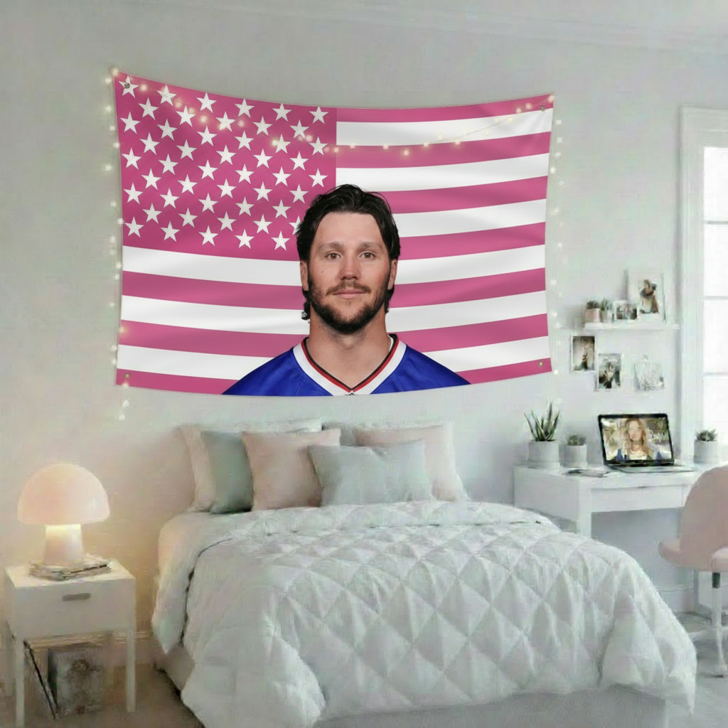 Josh Allen Pink American Flag