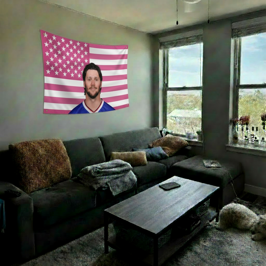 Josh Allen Pink American Flag