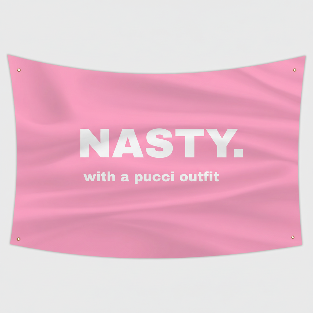 Nasty with a Pucci Outfit Pink Flag