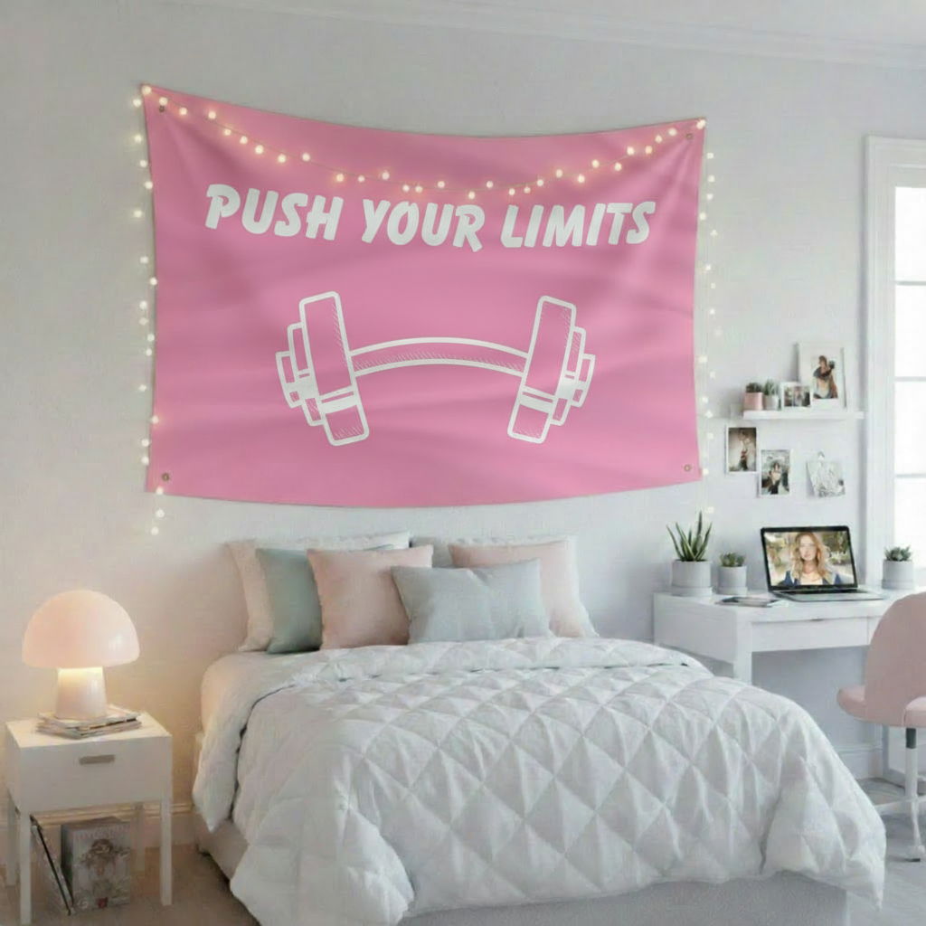 Push Your Limits Pink Flag