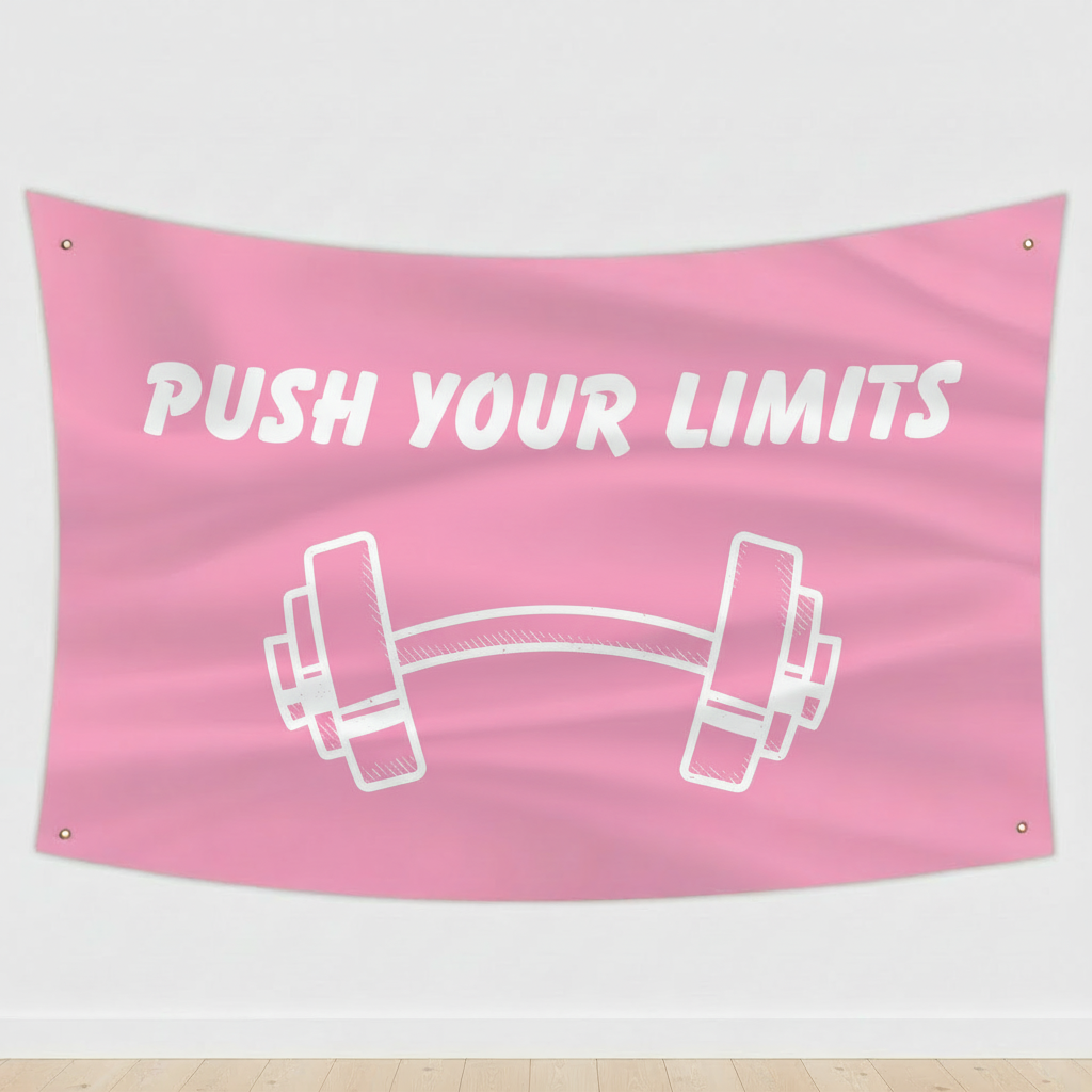 Push Your Limits Pink Flag