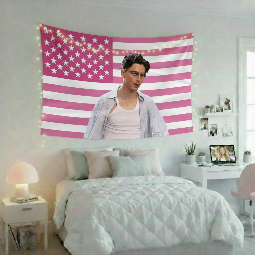 Timothée Chalamet Marty Supreme Pink American Flag