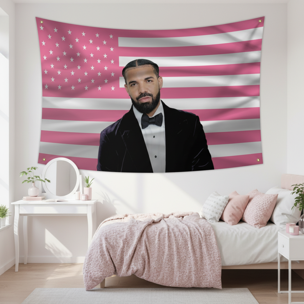 Drake Pink American Flag