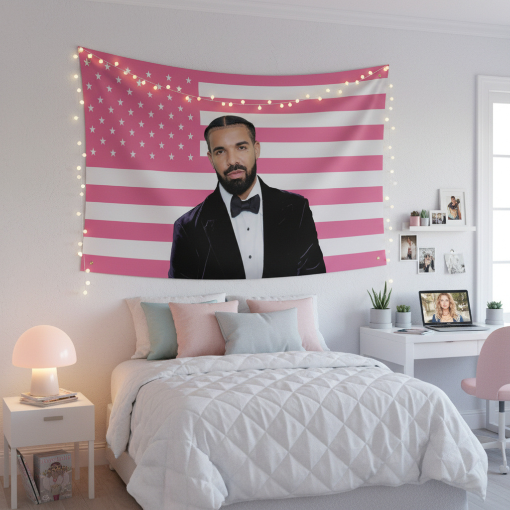 Drake Pink American Flag