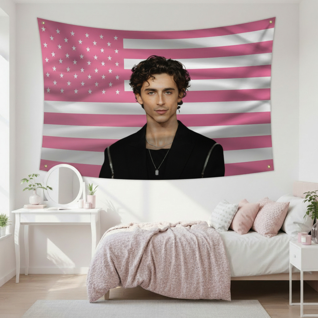 Timothée Chalamet Pink American Flag