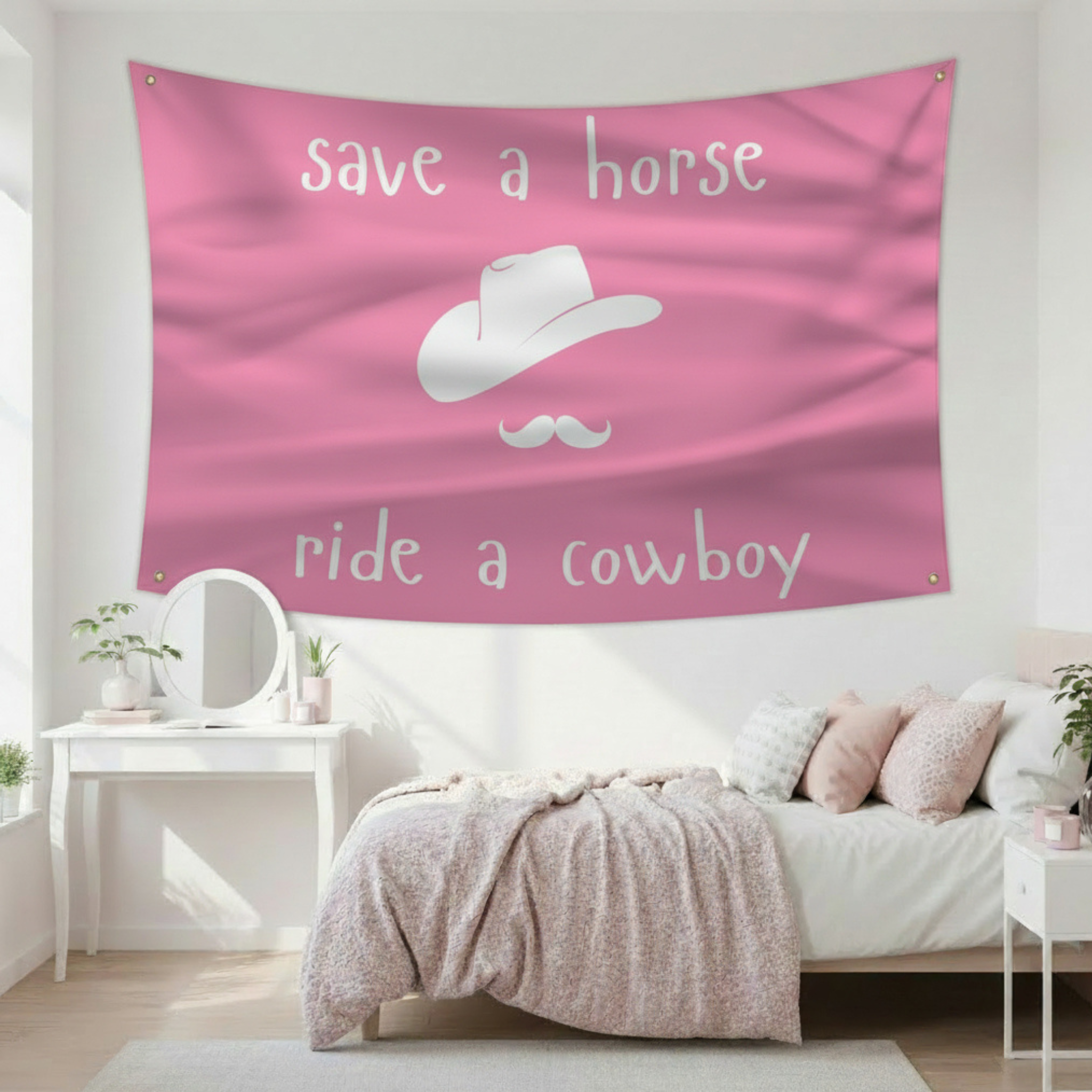 Save a Horse Ride A Cowboy Flag